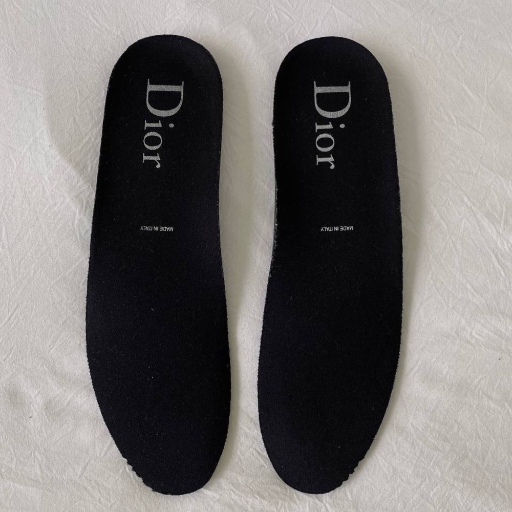 AUTH Christian Dior B23 HT Oblique Transparency Low H565 Black Baskets Insoles